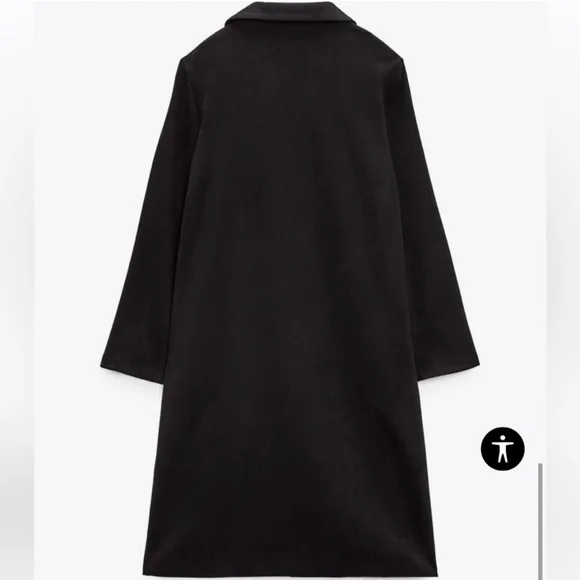 Zara Black Coat - Picture 2 of 7